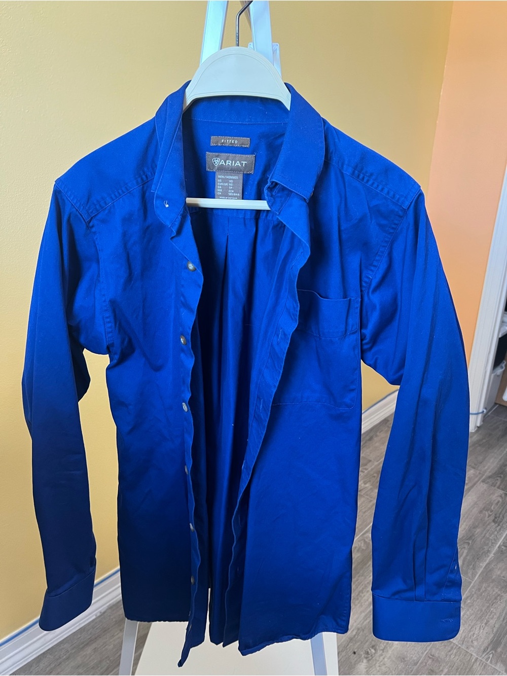 Ariat Men's Long Sleeve Button-Down Shirt Jacket - Royal Blue